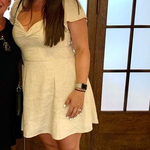 Abercrombie and Fitch knot front tab dress size L- worn once